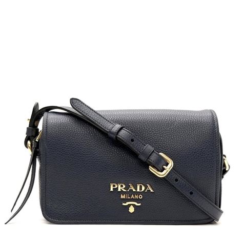 prada vitello phenix crossbody bag navy blue